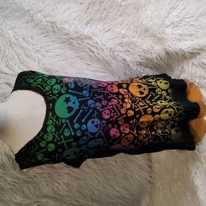 NWT Vintage vntg Torrid Skull Rainbow Tank top sz 3 22/24